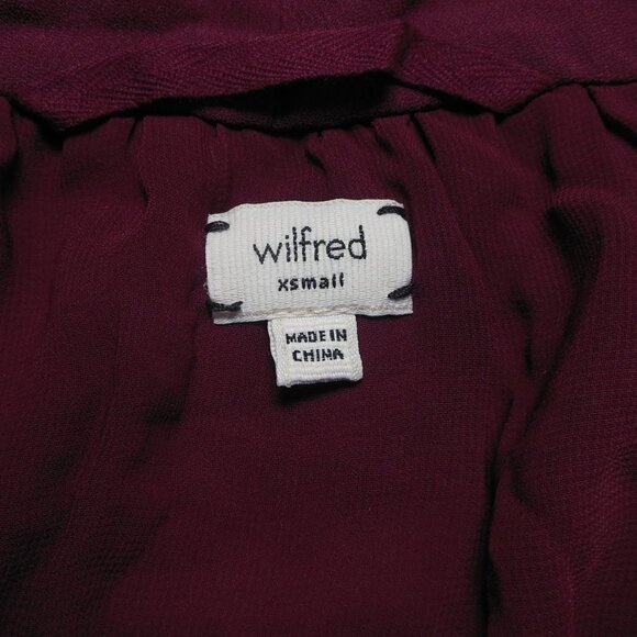 Wilfred Sabine Maroon Sleeveless Tie Dress - Picture 3 of 4